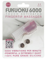 Fukuoku Fingertip Massager Surgical Grade Silicone Silent Vibrations for Precise Stimulation