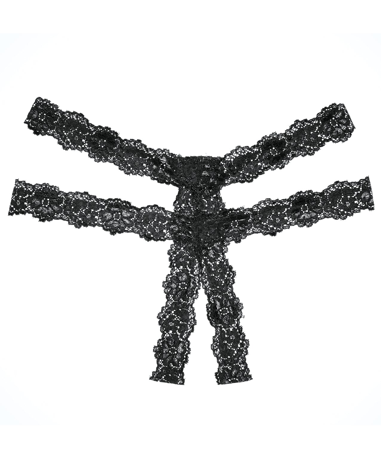 Adore Southern Rhapsody Black Panty – One Size Elegant Lingerie