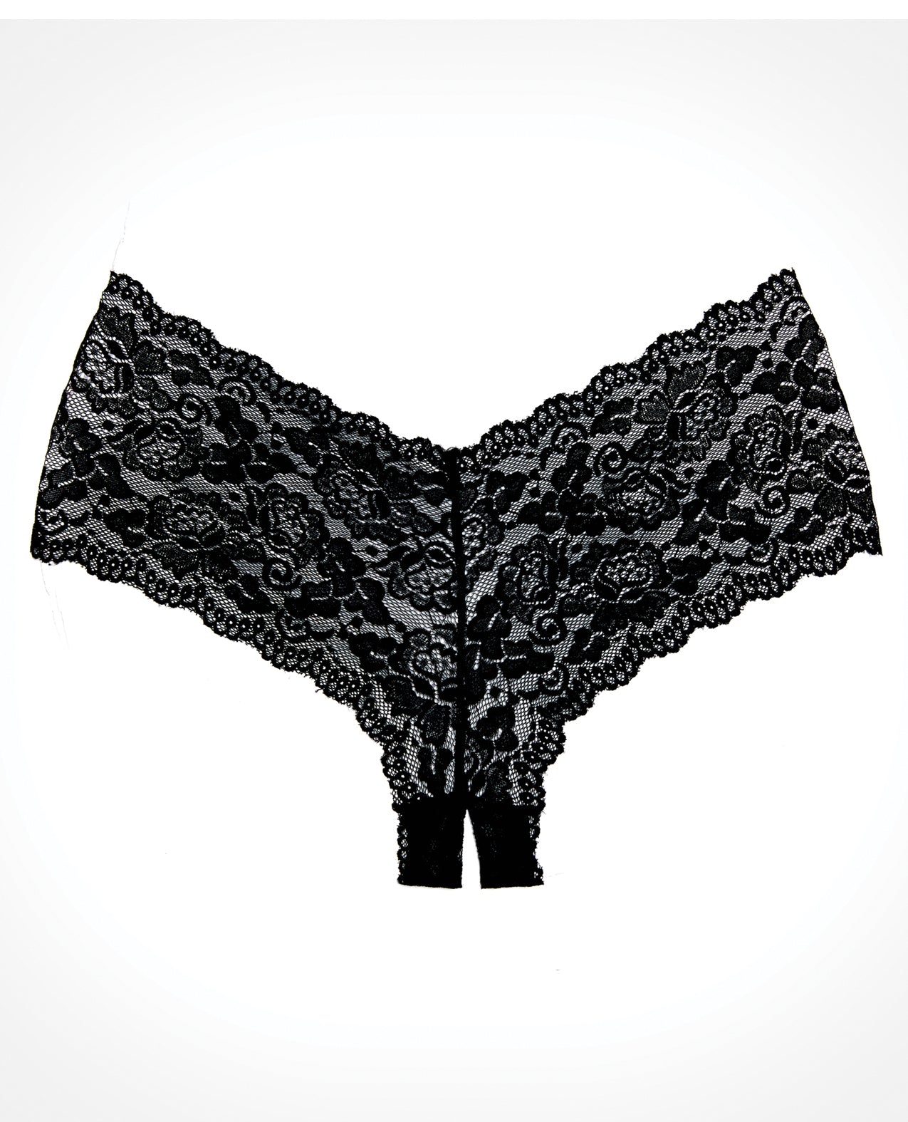 Adore Candy Apple Panty Black One Size Lingerie