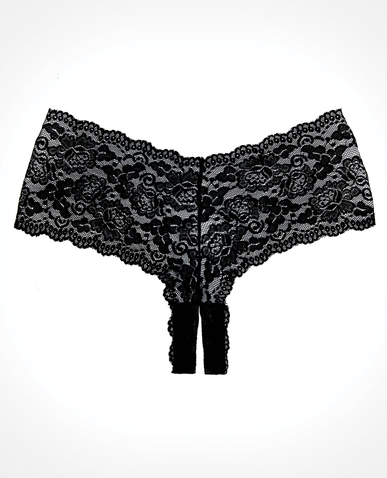 Adore Candy Apple Panty Black One Size Lingerie