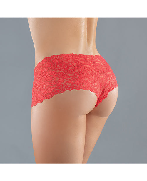Adore Lingerie - Red Candy Apple Panty with Stretch Fabric and Low Waist for Flattering Fit