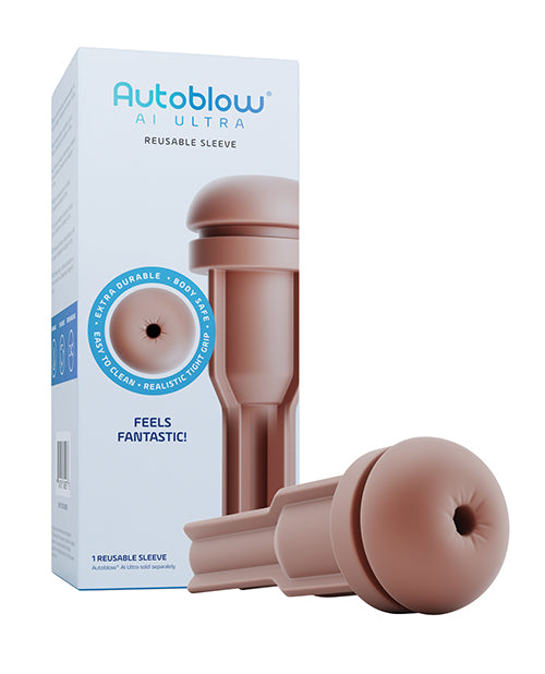 Autoblow Anus Sleeve Brown Realistic Texture Easy-to-Clean Design for Lifelike Stimulation