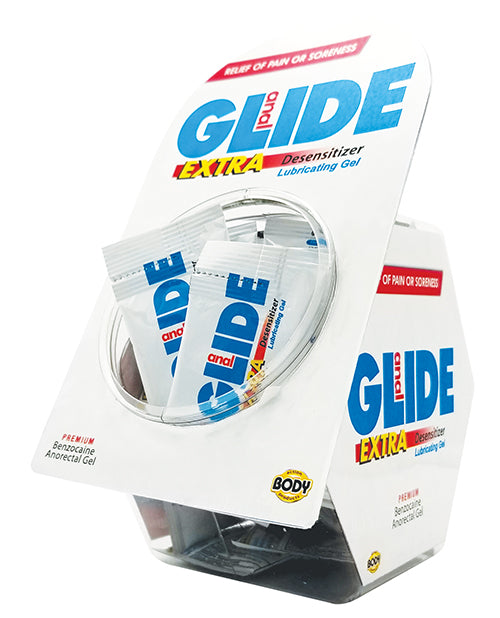 Body Action Anal Glide Extra Lubricant Sample with Benzocaine 5% Desensitizer for Comfortable Anal Play
