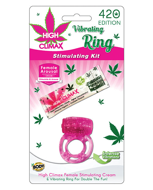 High Climax Stimulators Vibrating Bullet Kit with Hemp Seed Oil Cream for Enhanced Sensation