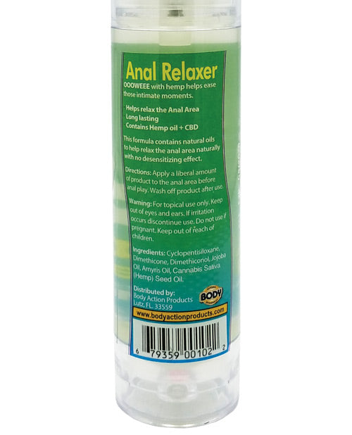 Anal Relaxing Lubricant with Hemp Seed & Amyris Oil – 1.7 oz