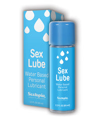 Sextopia Lubricant Water-Based Non-Greasy Formula 2.2 oz Bottle for Enhanced Intimate Comfort