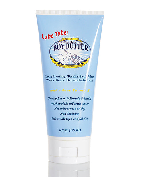 Boy Butter water-based cream lubricant with Vitamin E and Shea Butter for gentle, long-lasting moisturizing intimate use