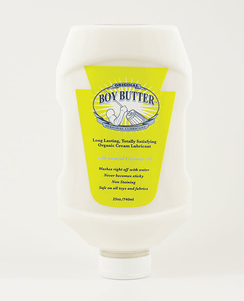 Boy Butter Personal Lubricant Coconut Oil-Based Formula Homogenized Creamy Texture for Smooth Intimate Massage