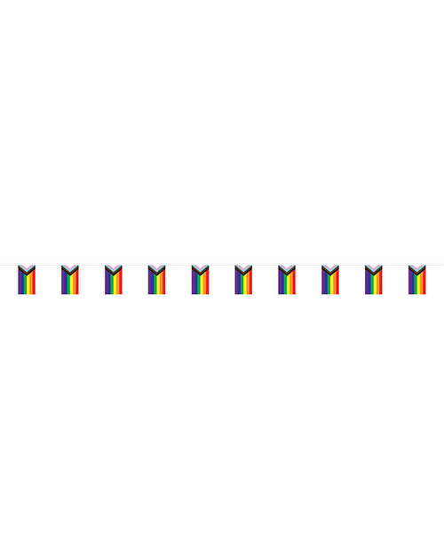 Beistle Pride Flag Pennant Banner double-sided all-weather LGBTQ+ party decor for Pride celebrations