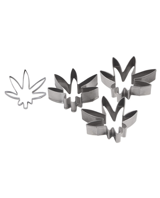 Beistle Bachelorette & Party Supplies Weed Cookie Cutters Stainless Steel Leaf Shape for Unique Party Cookies