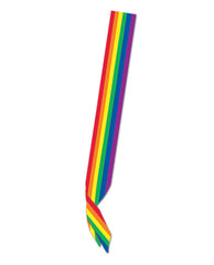 Beistle Pride Satin Sash Rainbow Design Comfortable Fit for LGBTQ+ Parade Accessory and Events