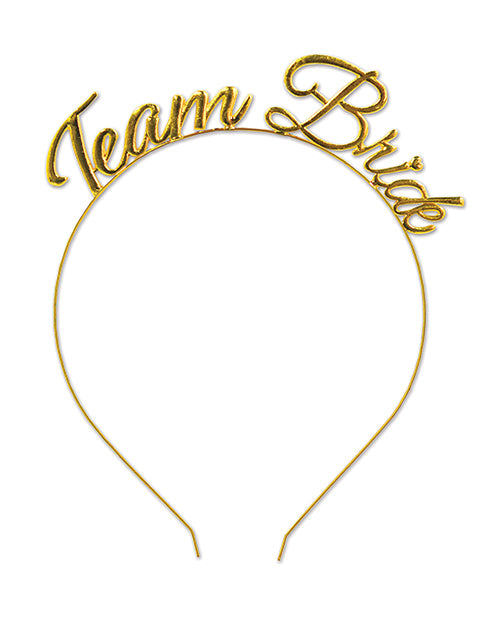 Beistle Team Bride Headband with Pink Lettering and Comfortable Band for Bachelorette Party Celebrations