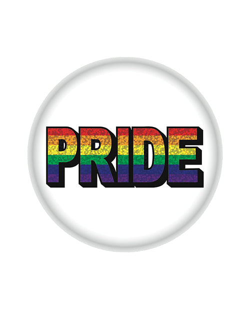 Beistle Pride Button colorful rainbow round 2-inch accessory pin for pride events and LGBTQ celebration