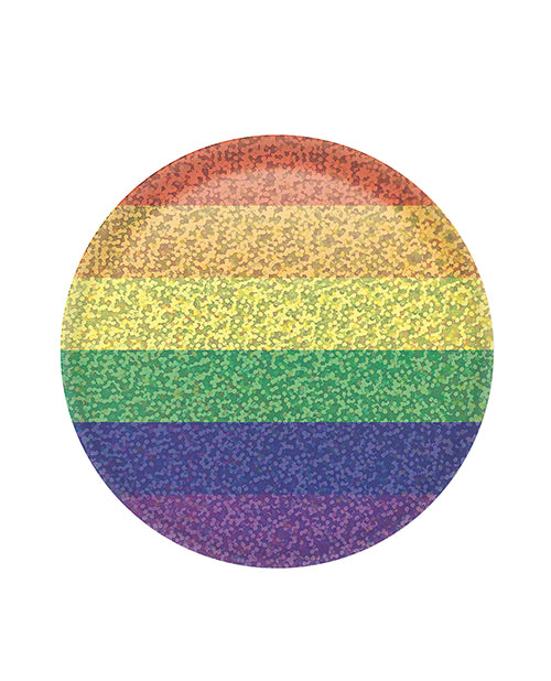 Beistle Rainbow Button LGBTQ+ Pride Pin Colorful Design for Inclusive Visibility and Everyday Support