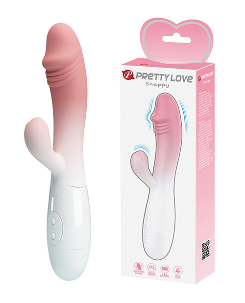 Pretty Love Rabbit Vibrator with 30 Vibration Functions in Pink Ombre for Dual Clitoral and Vaginal Stimulation