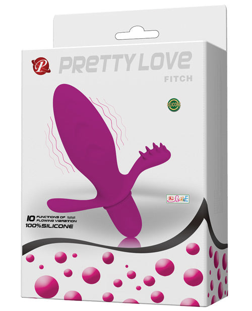 Pretty Love Anal Vibrator featuring bulbous shaft and perineum massager for enhanced stimulation and pleasurable anal play