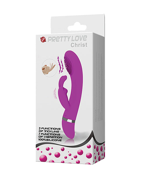 Pretty Love Vibrator Rounded Silicone Dual Motors with 7 Functions for G-spot and Clitoral Stimulation