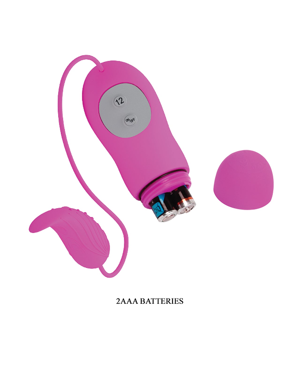 Pretty Love Archer Fuchsia Silicone Vibrator with 12 Speeds