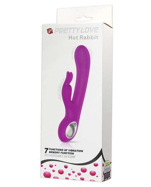 Pretty Love Rabbit Vibrator Heated Function 7 Vibration Modes for G-Spot and Clitoral Stimulation