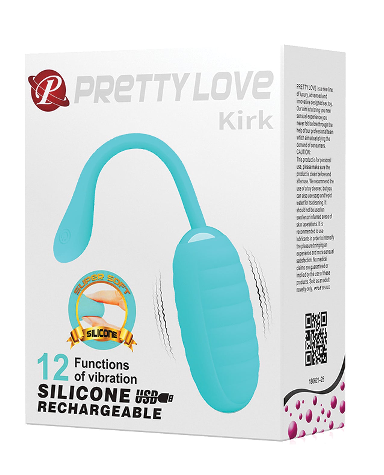 Pretty Love Stimulator Silicone Vibrating Egg Remote Control 12 Functions for Discreet Intimate Pleasure