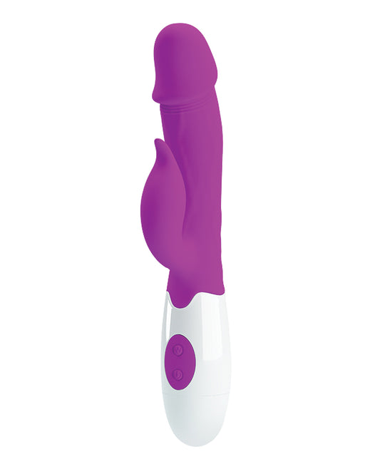 Pretty Love Peter 30 Function Rabbit Vibrator with Dual Motors - Fuchsia