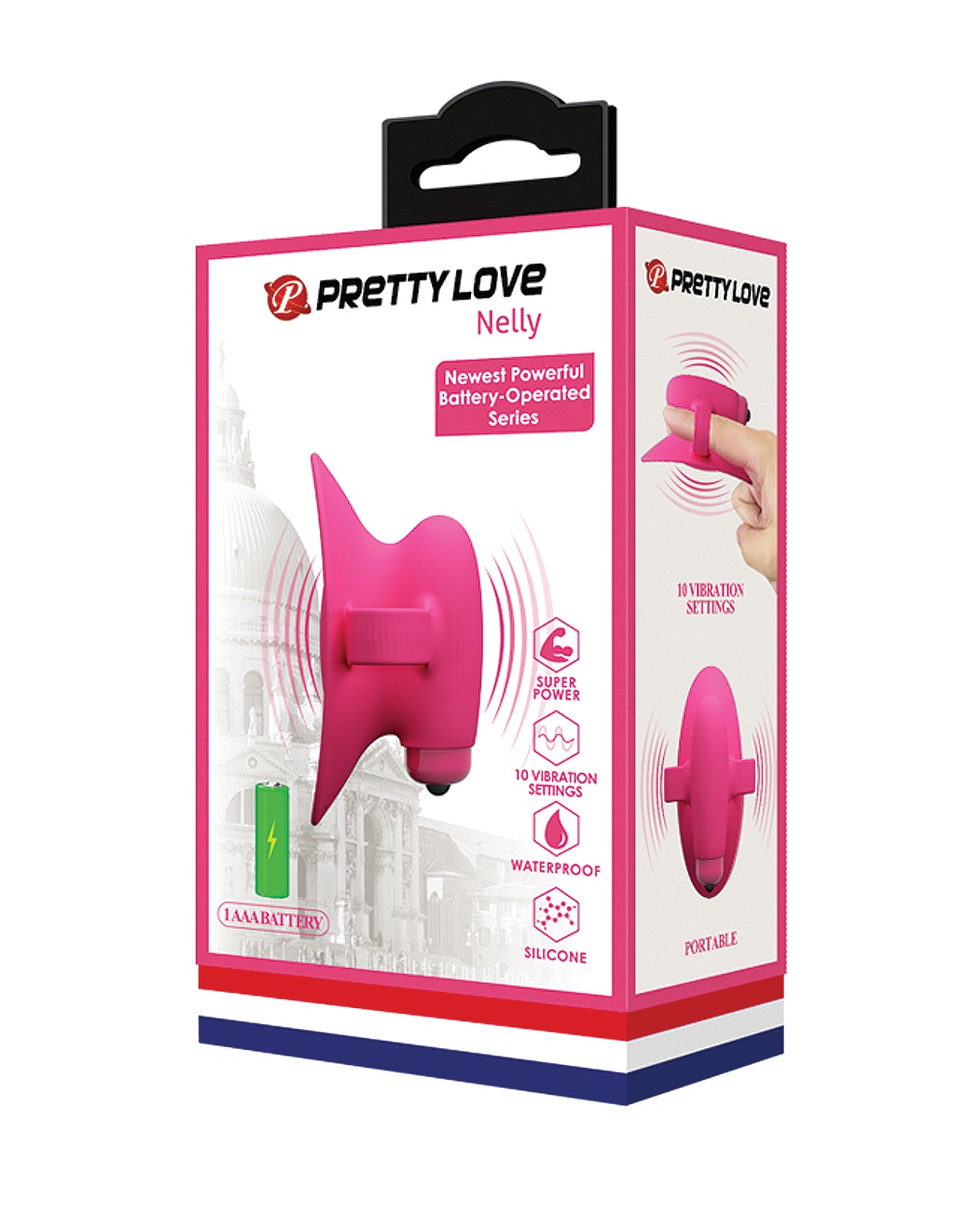 Pretty Love finger vibrator silicone clitoral stimulator tongue tip for targeted intimate pleasure