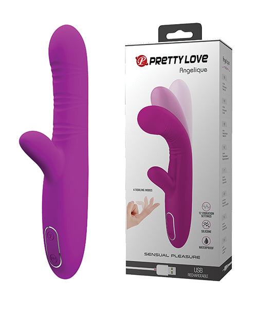 Pretty Love Vibrator Come Hither Motion Clitoral Stimulator in Fuchsia for Advanced G-spot Pleasure