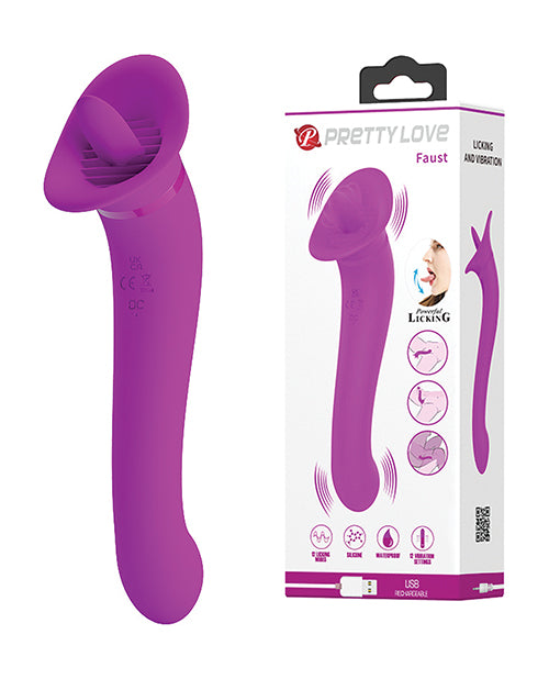 Pretty Love Vibrator with Licking Function and 12 Vibration Modes for Enhanced Intimate Stimulation