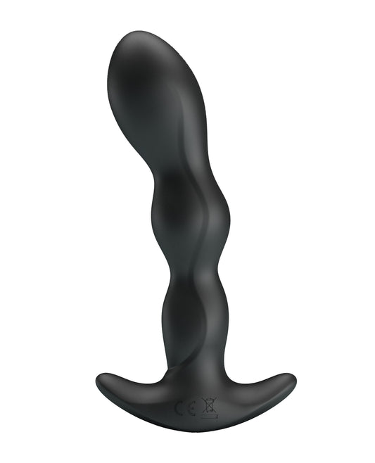 Pretty Love Black Silicone Prostate Massager with 12 Vibrations