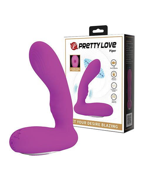 Pretty Love Prostate Vibrator Double Pulsation With 12 Settings USB Rechargeable Stimulator for Targeted Anal Massage
