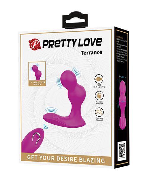 Pretty Love Anal Vibrator Dual Motor Remote-Controlled Silicone Massager for Prostate and Perineum Stimulation