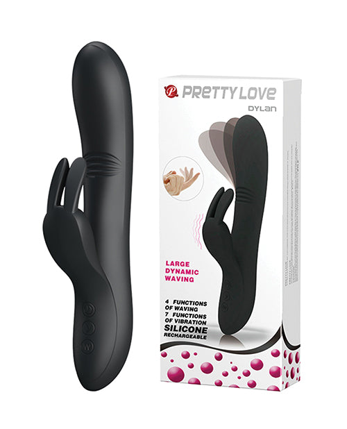Pretty Love Rabbit Vibrator Silicone 11 Functions USB Rechargeable for Clitoral and G-Spot Stimulation