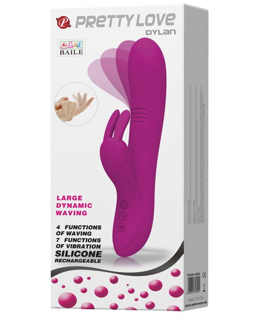 Pretty Love Rabbit Vibrator Rechargeable Dual Stimulation with Curved Shaft for Targeted Pleasure