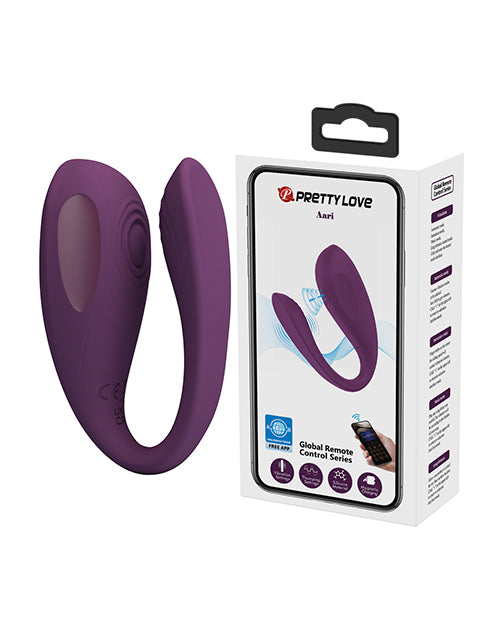 Pretty Love Vibrator Dual Thumping Feature App-Controlled Purple for Intense Clitoral Stimulation