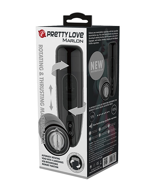 Pretty Love Masturbator Thrusting Rotating Function Ergonomic Grip for Intense Solo Stimulation