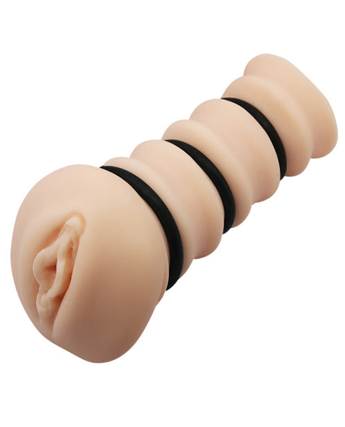 Crazy Bull Rossi Flesh Masturbator Sleeve with Ribbed Texture and Tightening Rings
