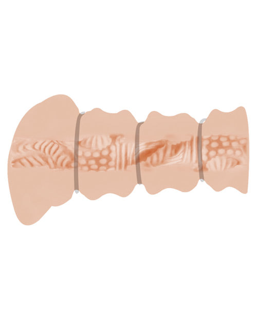 Crazy Bull Rossi Flesh Masturbator Sleeve with Ribbed Texture and Tightening Rings