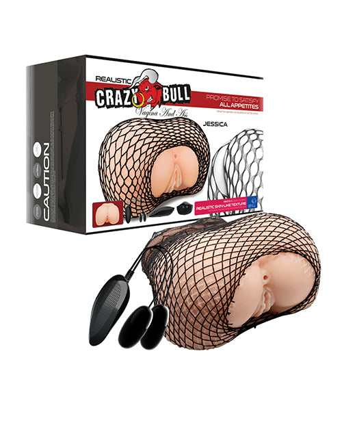 Crazy Bull Masturbator Realistic Dual-Entry Sexflesh TPR Design for Discreet Solo Pleasure