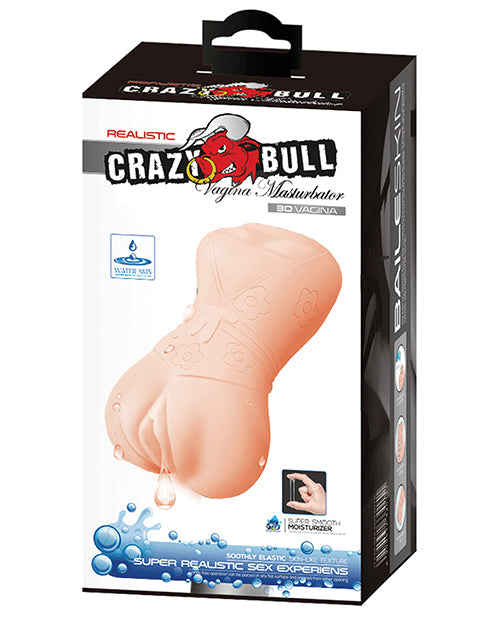Crazy Bull Masturbator Sleeve Realistic Vagina Textured Tunnel for Intense Male Stimulation