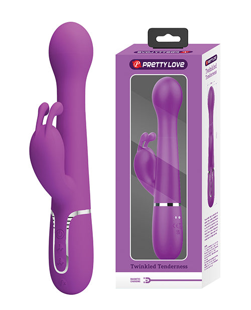 Pretty Love Vibrator Thrusting Rabbit Dual Motors and Beads for Intense Blended Pleasure
