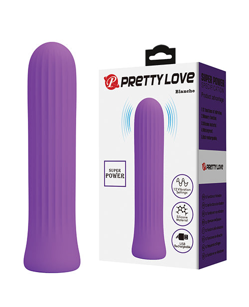 Pretty Love Stimulators Rechargeable Silicone Vibrator with 12 Vibration Modes for Compact Targeted Stimulation