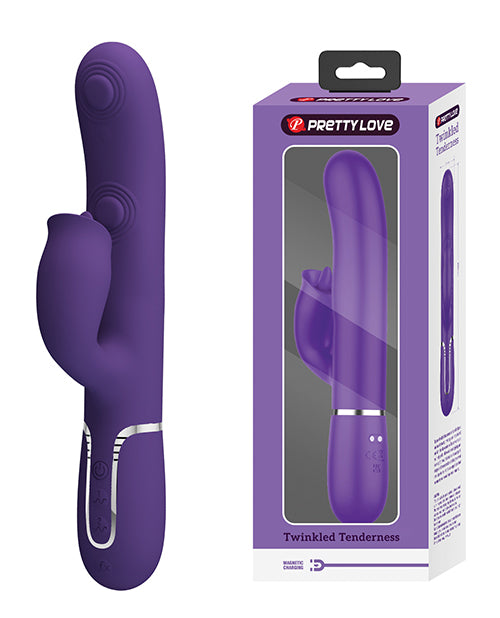 Pretty Love Vibrator Rabbit Thumping Licking Motions Waterproof Silicone for Dual Stimulation