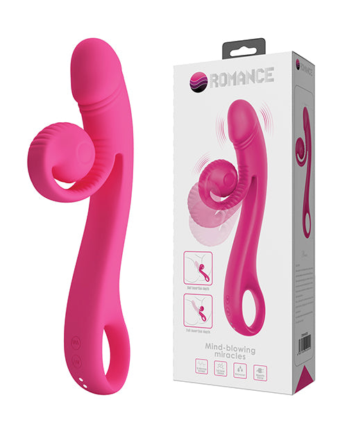 Pretty Love Vibrator Dual Motors Flexible Design in Hot Pink for Targeted Intimate Stimulation