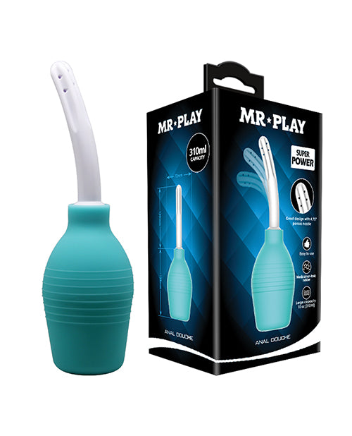 Mr. Play Anal Douche Extra Large Silicone Flexible Bulb with Ergonomic Tip for Hygienic Anal Cleansing