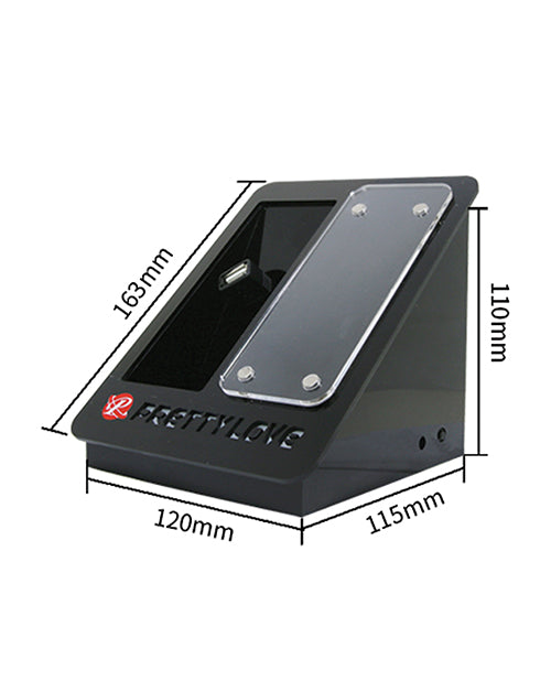 Pretty Love Tester Holder Small with LED Lighting and Acrylic Design for Retail Display Organization