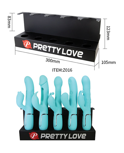 Pretty Love Slat Wall Tester Holder black durable plastic for organized retail display