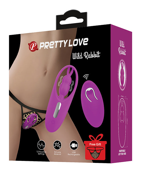 Pretty Love Stimulator Remote Control Silicone Panty Vibe with 12 Vibration Modes for Discreet Clitoral Stimulation