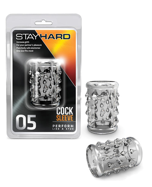 Stay Hard Penis Enhancement Sleeve with Soft Ticklers and Stretchy TPE for Extra Sensation