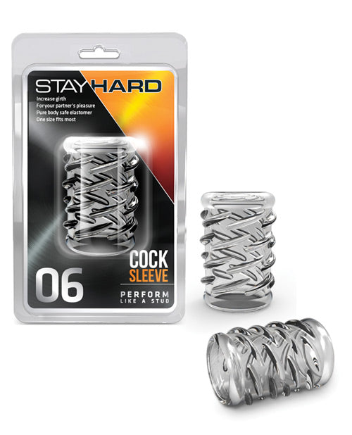 Stay Hard Penis Enhancement Sleeve Clear Stretchy Material Easy Fit for Enhanced Sensation and Pleasure