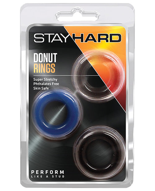 Stay Hard Penis Enhancement Donut Rings Super Stretchy Trio for Improved Performance and Stamina
